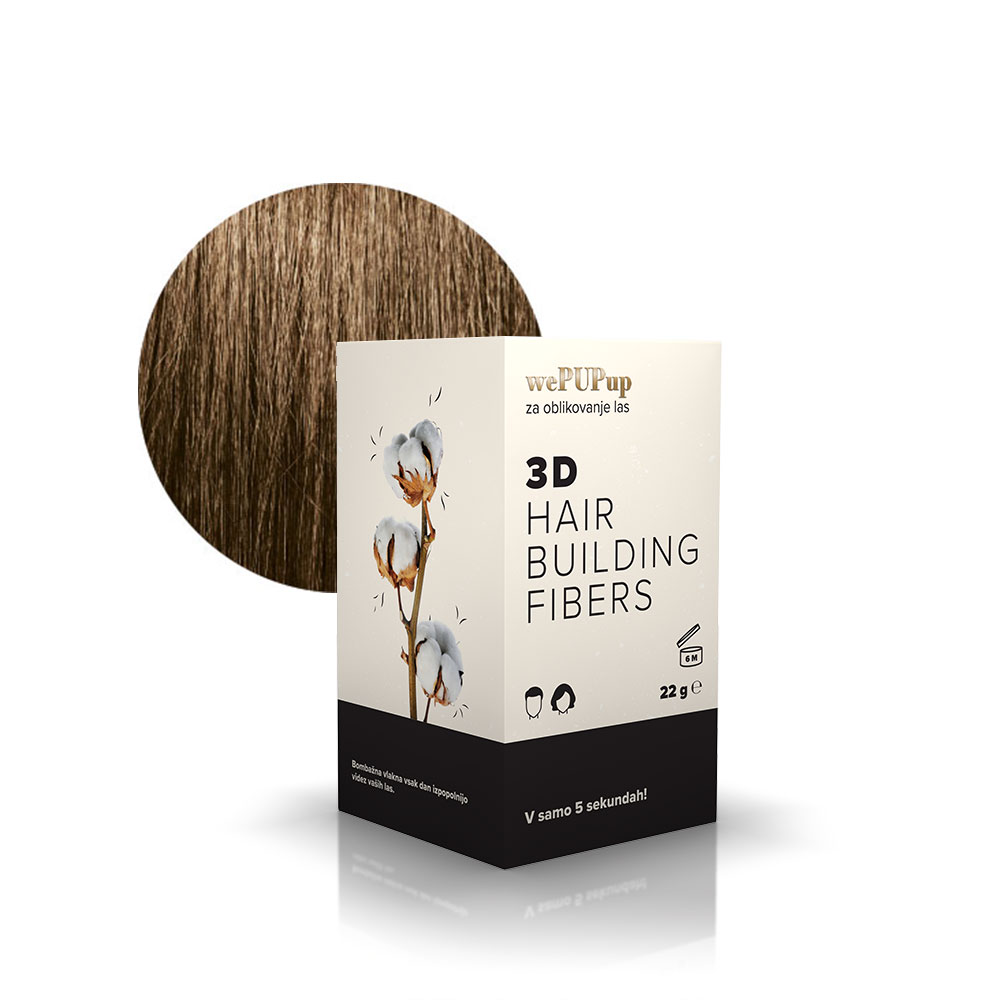 3D HAIR BUILDING FIBERS – SVETLO RJAVA